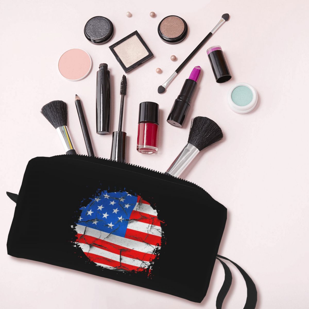Beauty Makeup Usa - USA Ameryka Flaga Amerykańska Kosmetyczka Organizer