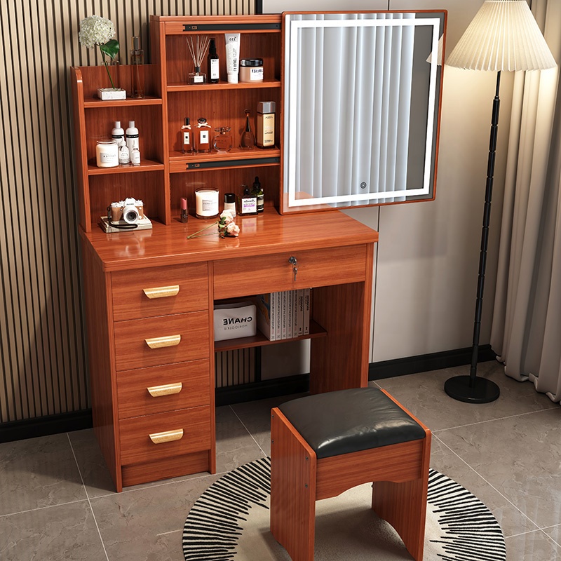 Beauty Makeup Vanity Set - Damska toaletka w stylu nordyckim, nowoczesna,