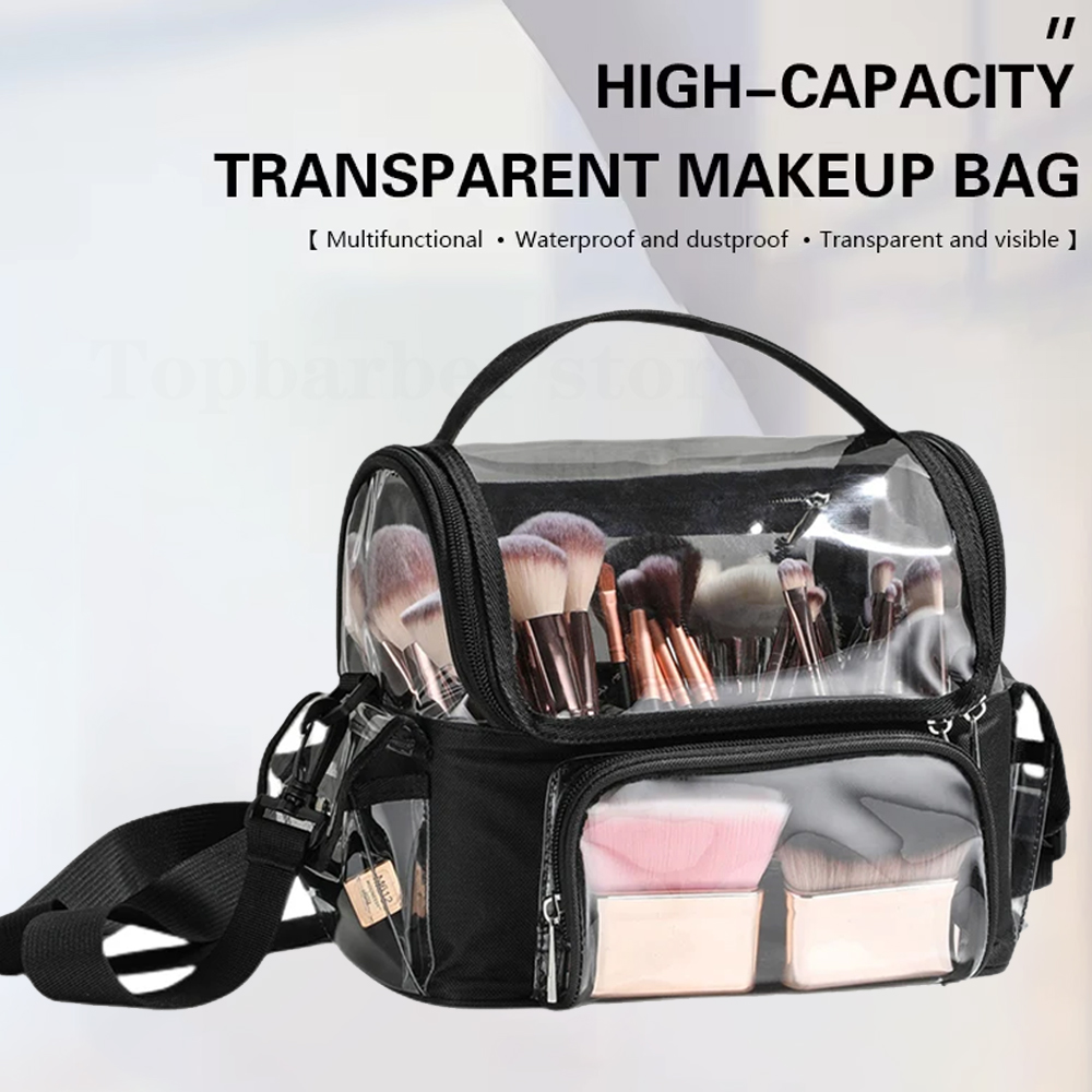 Beauty Makeup Case - Plecak z uchwytem na pędzle do