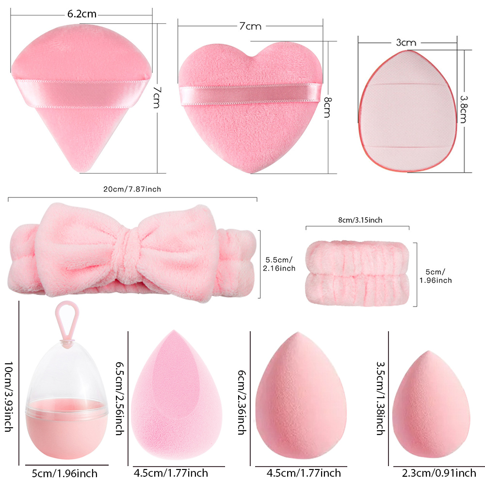 17Pcs Zestaw gąbek do makijażu – Beauty Bay Makeup recenzja i cena
