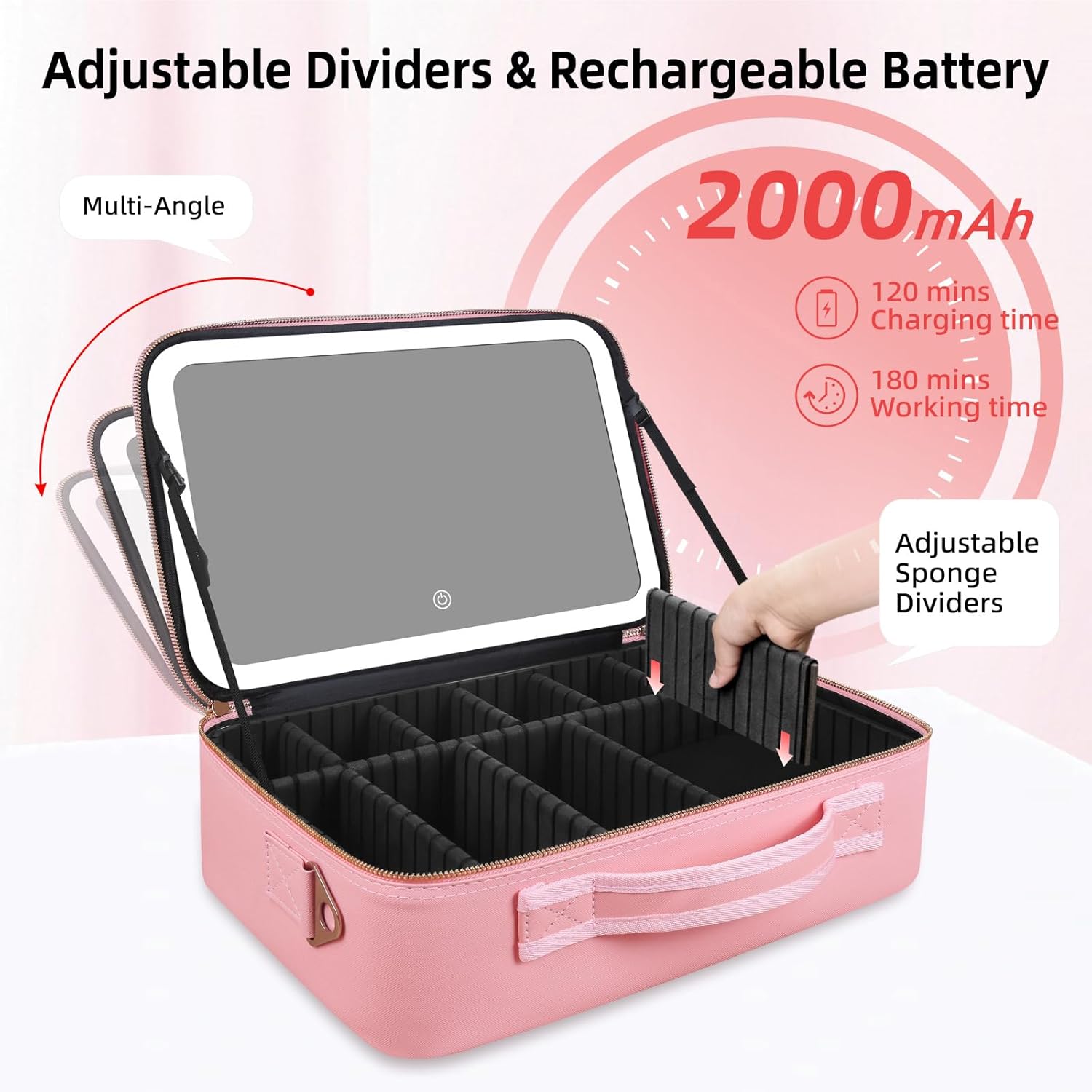 Duża kosmetyczka z lustrem LED – Beauty Makeup Case recenzja i cena