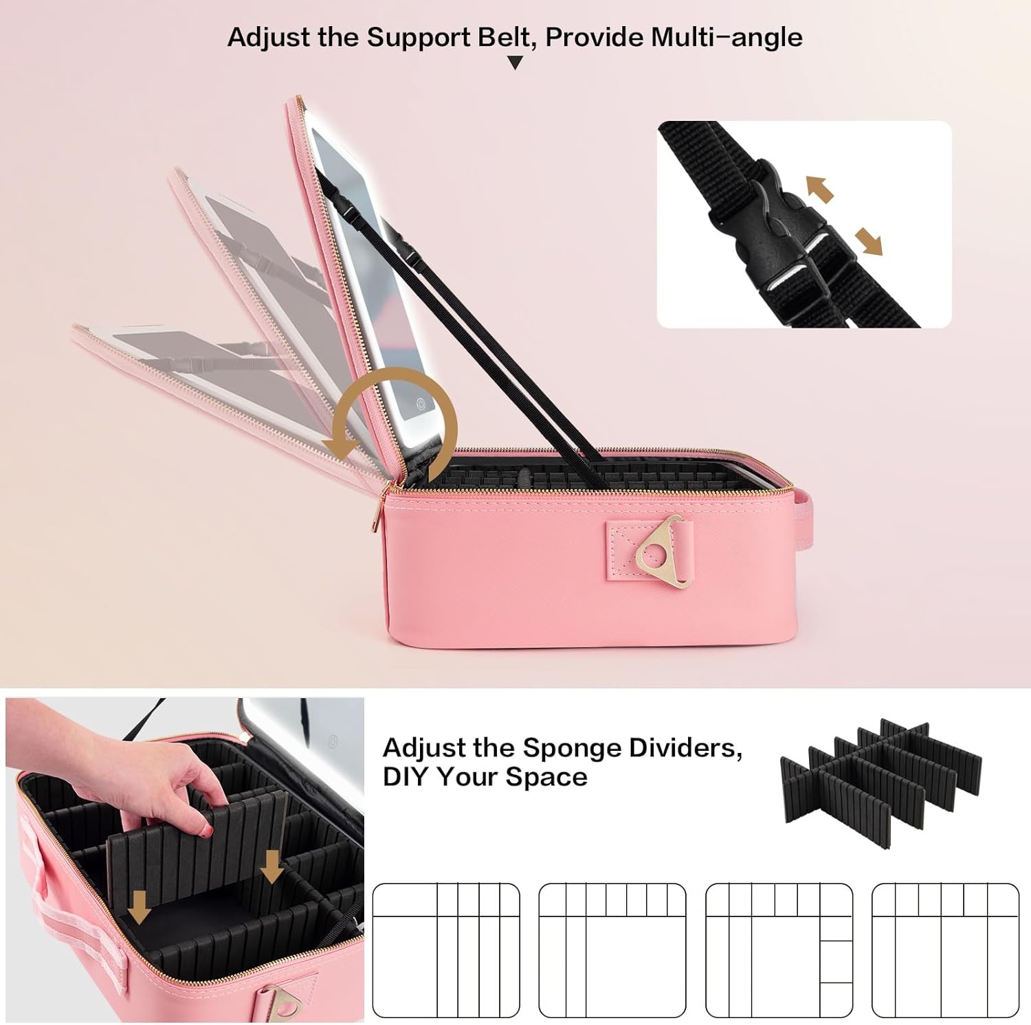 Duża kosmetyczka z lustrem LED – Beauty Makeup Case recenzja i cena